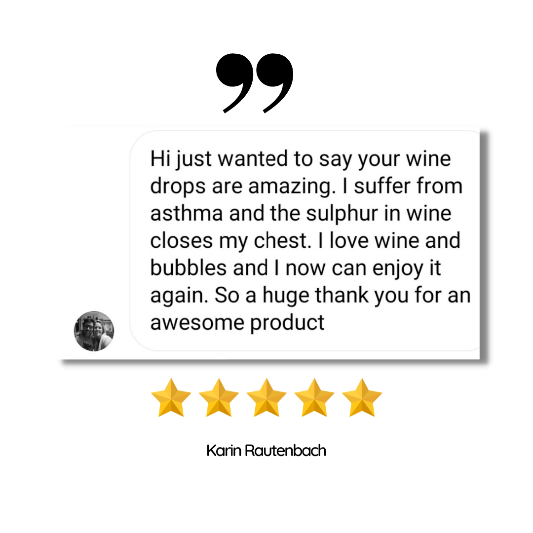 The Wine Drops Testimonial by Karin Rautenbach